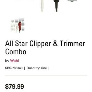 Wahl clipper and trimmer set